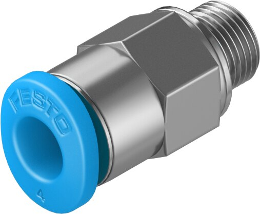 Miniatyrbillede 1 af 5: Festo 153304 luftfittings og stik Sølv Nikkel Messing 1 stk