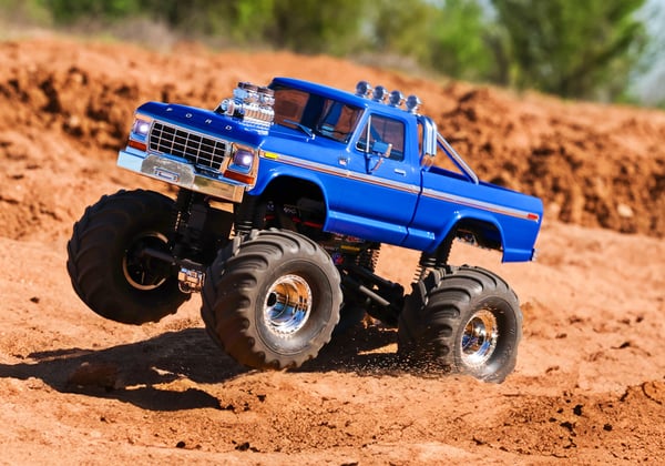 Miniatyrbillede 14 af 21: Traxxas TRX-4MT Ford F-150 Radio-kontrolleret (RC) model Monster lasbil Elektrisk motor 1:18