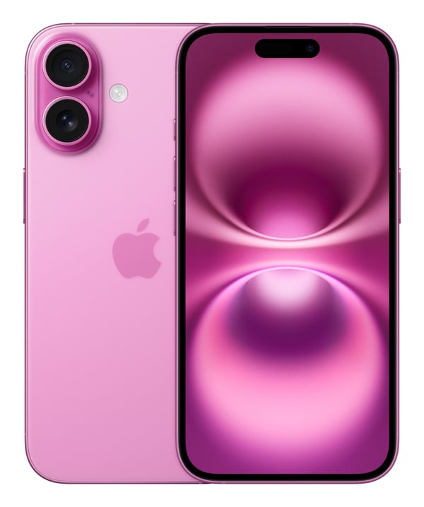 Miniatyrbillede 1 af 6: Apple iPhone 16 15,5 cm (6.1") Dual SIM iOS 18 5G USB Type-C 256 GB Lyserød