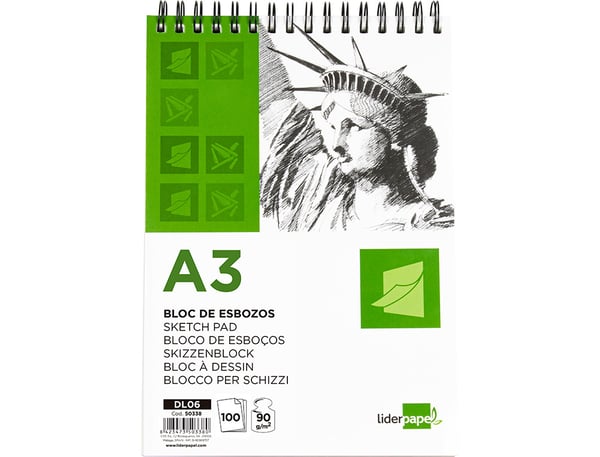 Liderpapel DL06 målarpapper Konstpapper 100 ark