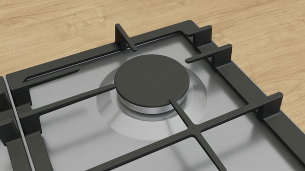 Bosch Serie 6 PCR9A5I90 keittolevy Ruostumaton teräs Kiinteä 90 cm Kaasuliesi 5 alue(tta)