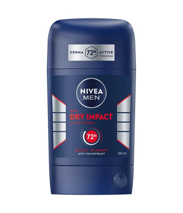 NIVEA MEN Dry Impact Mænd Stick deodorant 50 ml 1 stk NIVEA MEN Dry Impact Mænd Stick deodorant 50 ml 1 stk