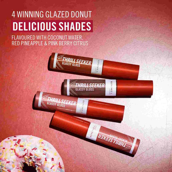 Rimmel Thrill Seeker Glassy Gloss läppglans 700 Sprinkled Sugar