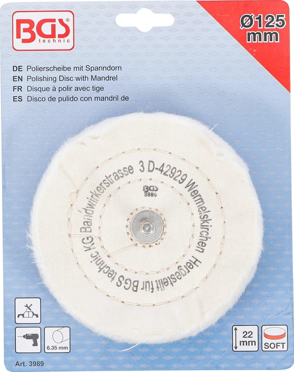 Miniatyrbild 5 av 6: BGS technic Polishing Disc with Mandrel