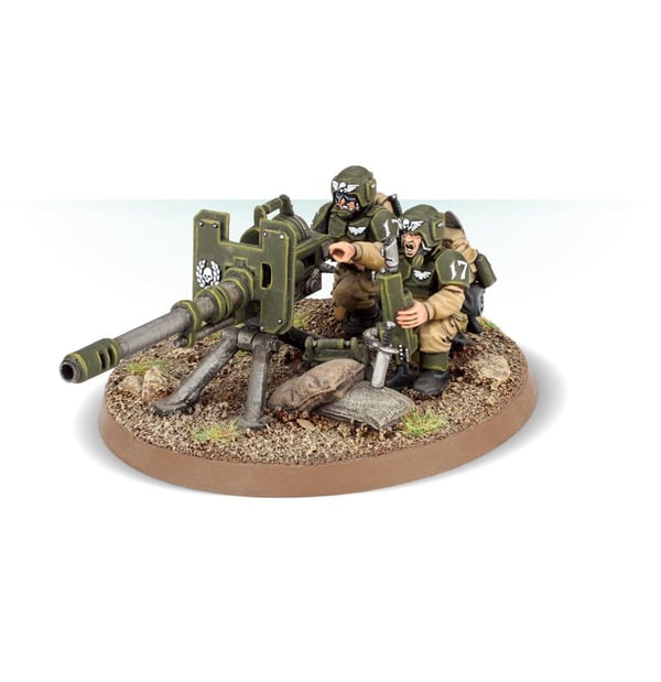 Miniatyrbillede 6 af 12: Games Workshop Cadian Heavy Weapon Squad