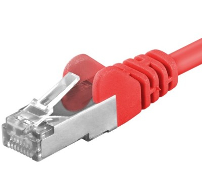 PremiumCord SP6ASFTP015R nätverkskablar Röd 1,5 m Cat6a SF/UTP (S-FTP) Rund