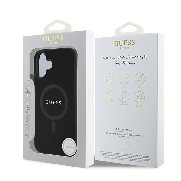 GUESS 3666339342401 mobiltelefon etui 16 cm (6.3") Cover Sort