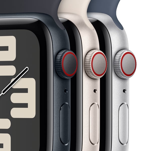 Apple Watch SE OLED 40 mm Digital 324 x 394 pixel Berøringsskærm 4G Sort Wi-Fi GPS (satellit)