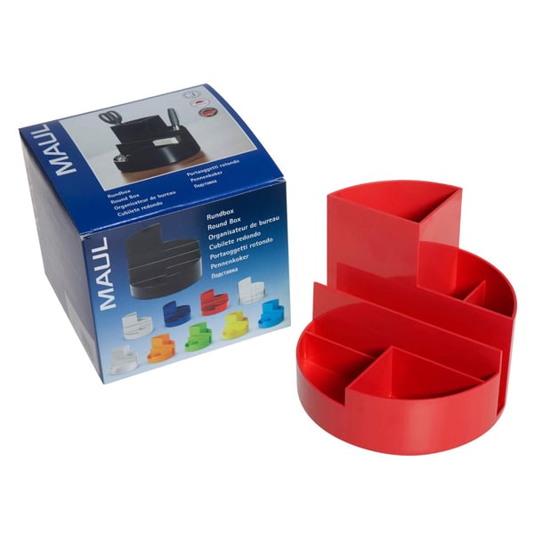 MAUL 4117625 skrivbordskorgar Plast Röd