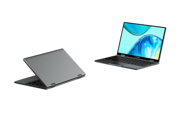 Chuwi MiniBook X Intel® N N100 Hybrid (2-i-1) 26,7 cm (10.5") Berøringsskærm Full HD+ 12 GB DDR5-SDRAM 512 GB SSD Wi-Fi 6 (802.11ax) Windows 11 Home Grå