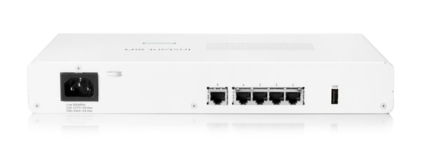 HPE Networking Instant On Secure Gateway 5-port SmartRate 2.5G PoE+ 64W SG2505P porttikäytävä/ohjain 10, 100, 1000, 2500 Mbit/s