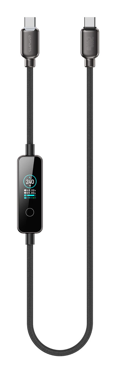 4smarts 543240 USB-kaapeli USB 2.0 1,2 m USB C 0,48 Gbit/s 240 W Musta