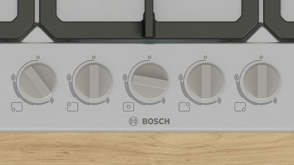 Bosch Serie 4 PGQ7B5K90 keittolevy Ruostumaton teräs Kiinteä 75 cm Kaasuliesi 5 alue(tta)