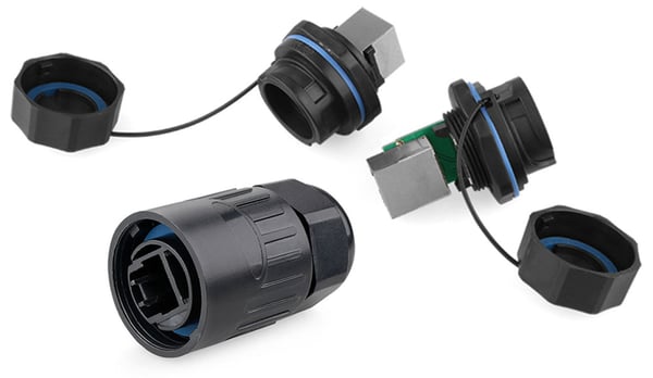 Alcasa IC06-R102 liitinjohto RJ45 Musta