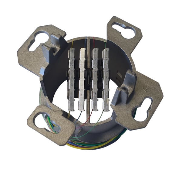 EFB Elektronik FTTH-OUTLET-LC-OM3 eluttag LC-D Vit