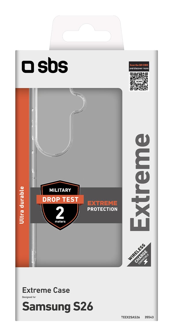 Miniatyrbillede 2 af 2: SBS Extreme mobiltelefon etui 16,5 cm (6.5") Cover Transparent