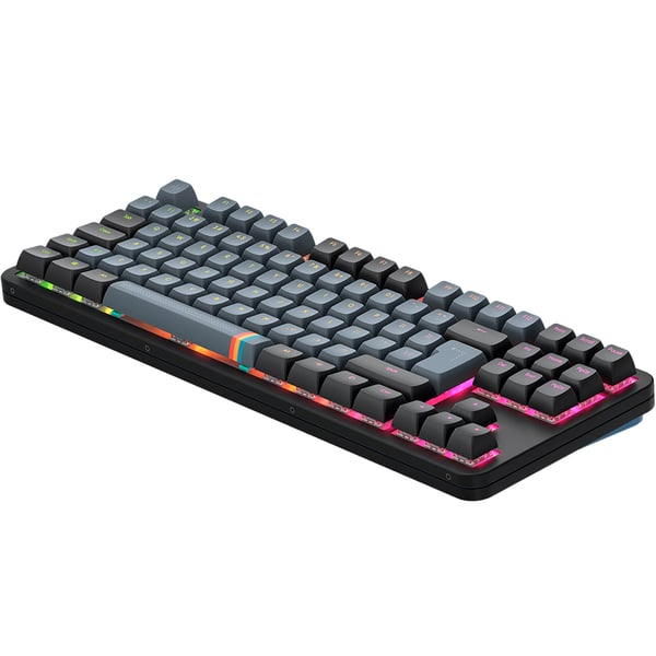 Dark Project DP ALU87A Midnight ISO näppäimistö Pelaaminen USB QWERTY Tanska, Suomi, Saksa, Italia, Pohjoismainen, Norjalainen, Espanja, Ruotsi, Englanti (UK), UK kansainvälinen Tummanharmaa