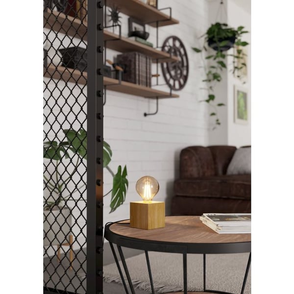 Miniatyrbillede 4 af 4: EGLO 43733 bordlampe E27 40 W Brun