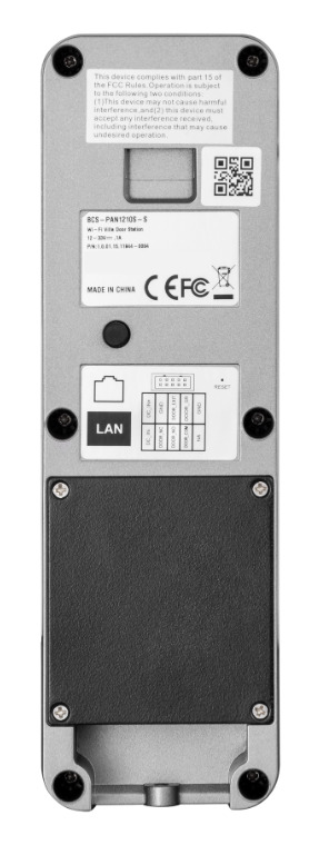 Miniatyrbillede 7 af 8: BCS BCS-PAN1210S-S video samtalesystem Sølv, Sort