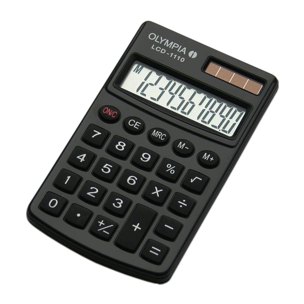 Olympia LCD 1110 laskin Tasku Perus Musta