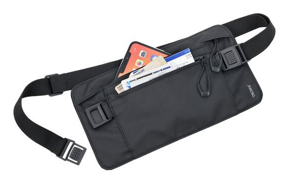 TROIKA BLACK BELT BAG midjeväska Polyester, Polyuretan (PU), Vattentålig väv Svart