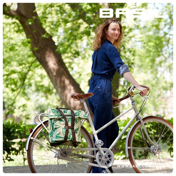 Miniatyrbillede 8 af 10: Basil Ever-Green Bagside Cykeltaske 14 L Polyester Grøn, Grå