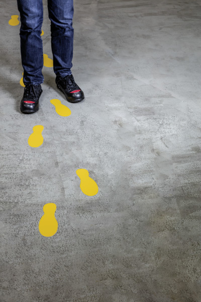Durable 172704 selvklæbende etiket Oval Permanent Gul 10 stk