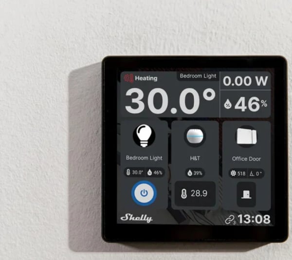 Shelly SHELLY_WD_HT_BUNDLE_S smart home central styreenhed Trådløs Sort