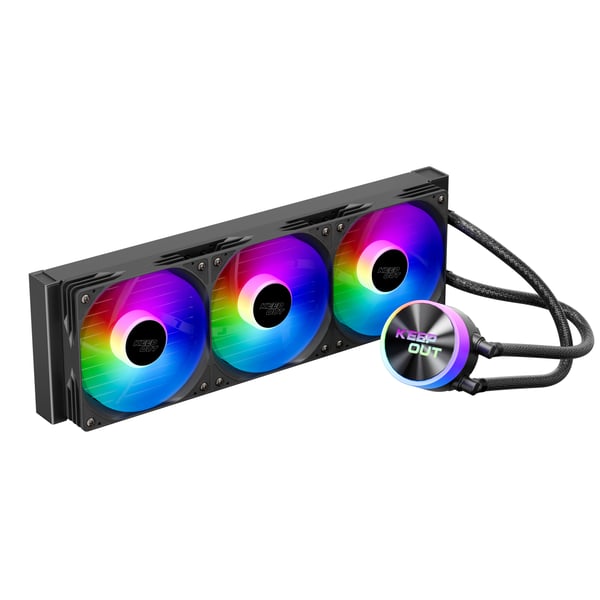 KeepOut XWC-360 Computerkølesystem Processor Væskekølingssæt 12 cm Sort