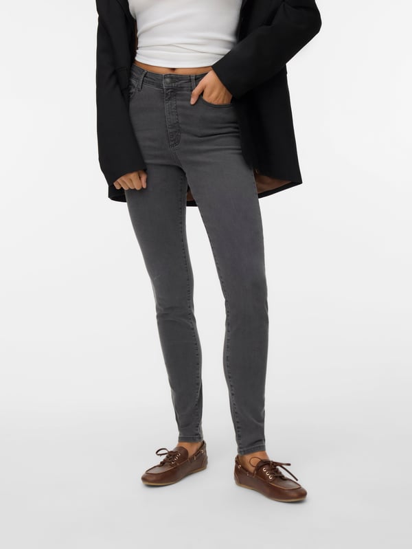 Vero Moda 10201804_2104_59_7261866 housut Tummanharmaa