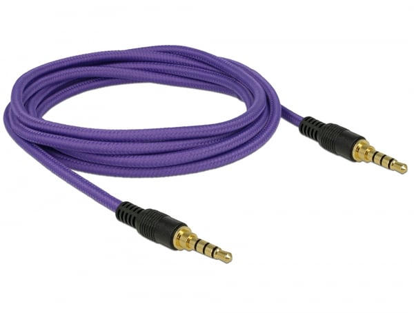 DeLOCK 85599 ljudkabel 2 m 3,5mm Lila