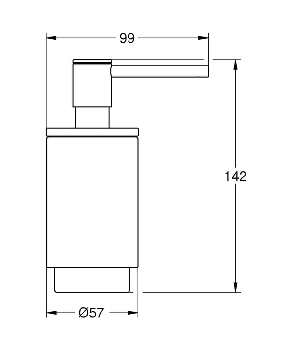 Miniatyrbillede 2 af 3: GROHE Selection sæbebeholder Sort
