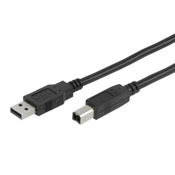 Vivanco CC U4 18 USB-kabel USB 2.0 1,8 m USB A USB B 0,48 Gbit/sek. Sort