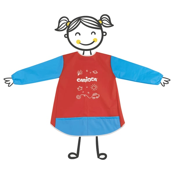 Miniatyrbillede 1 af 3: Carioca Apron Waterproof 5-8 y/o male forklæde Børn Blå, Rød