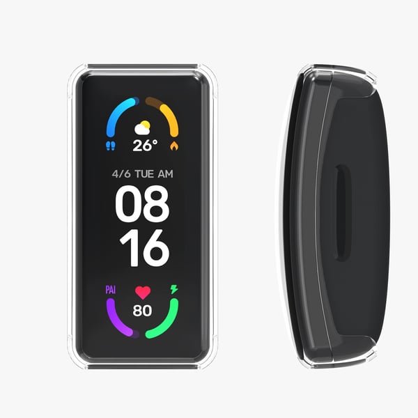 kwmobile KWM0000127M007C Smart bærbart (wearable) tilbehør Boks Sølv, Transparent Silikone