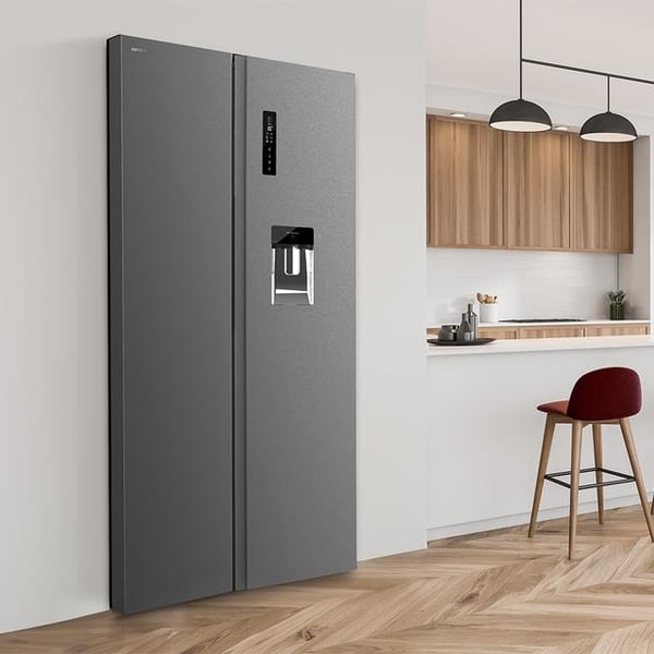 Cecotec Bolero CoolMarket SBS 559 Dark D side-by-side køle-fryseskab Fritstående 559 L Sølv