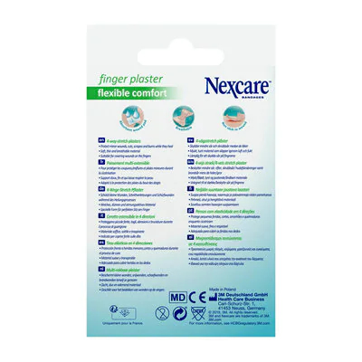 Miniatyrbild 7 av 9: Nexcare 7100227238 självhäftande plåster 4,45 x 5,1 cm 10 styck