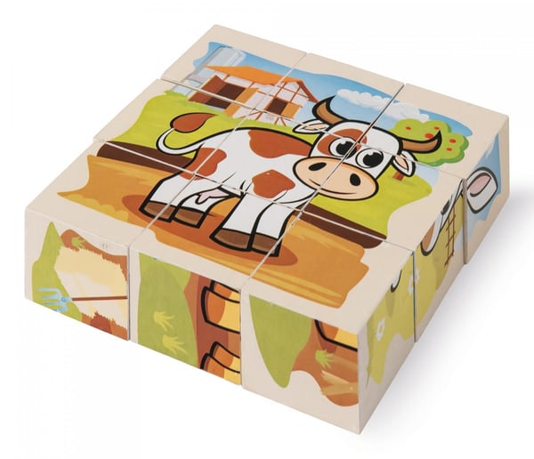 Miniatyrbillede 2 af 12: Eichhorn Picture Cube Farm Dyr