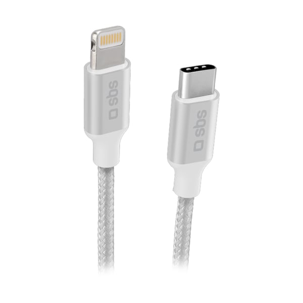SBS TECABLELIGTC1BW belysningskabel 1 m Silver
