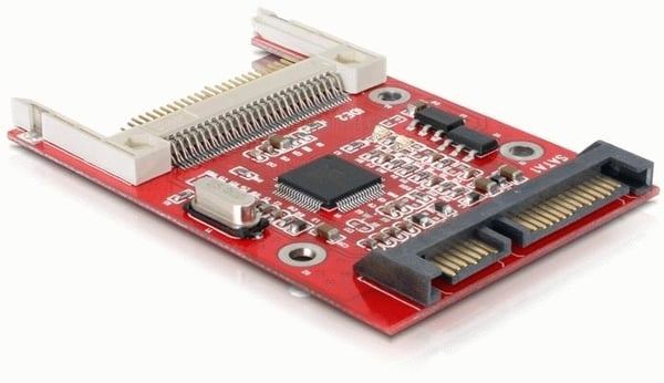 DeLOCK SATA Card Reader kortläsare Röd