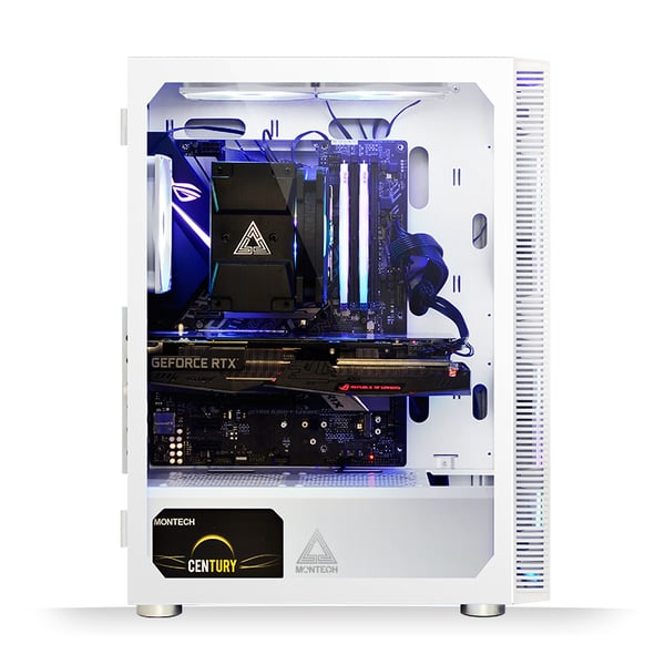 Miniatyrbillede 3 af 8: Montech X3 GLASS Midi Tower Hvid