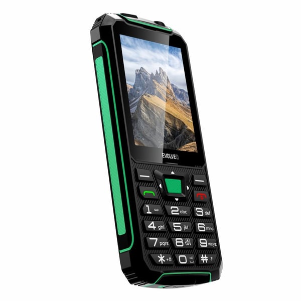 Evolveo StrongPhone SPW4RD 7,11 cm (2.8") 170 g Svart, Grön