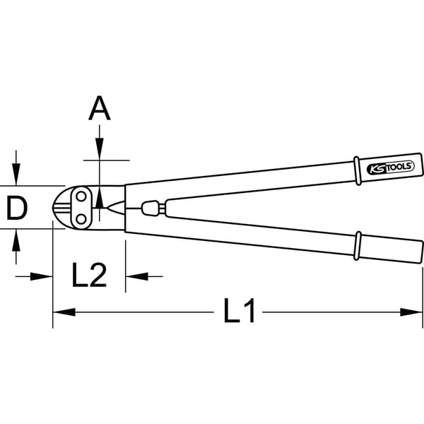 KS Tools 962.0619 bolt & kædeklipper