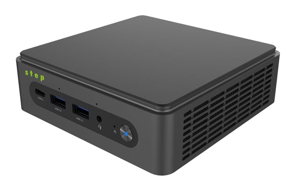 step Micro CUN 712 Intel® Core™ i7 i7-1255U 16 GB DDR4-SDRAM 512 GB SSD Windows 11 Pro Mini PC Mini-PC Svart