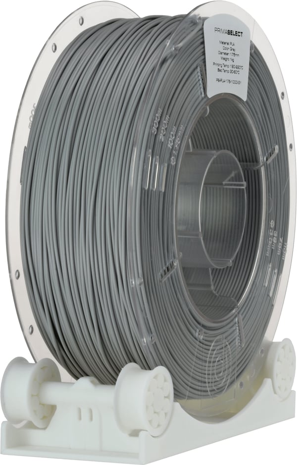 3D Prima PS-PLA-175-1000-GY 3D print materiale Polymælkesyre (PLA) Grå 1 kg