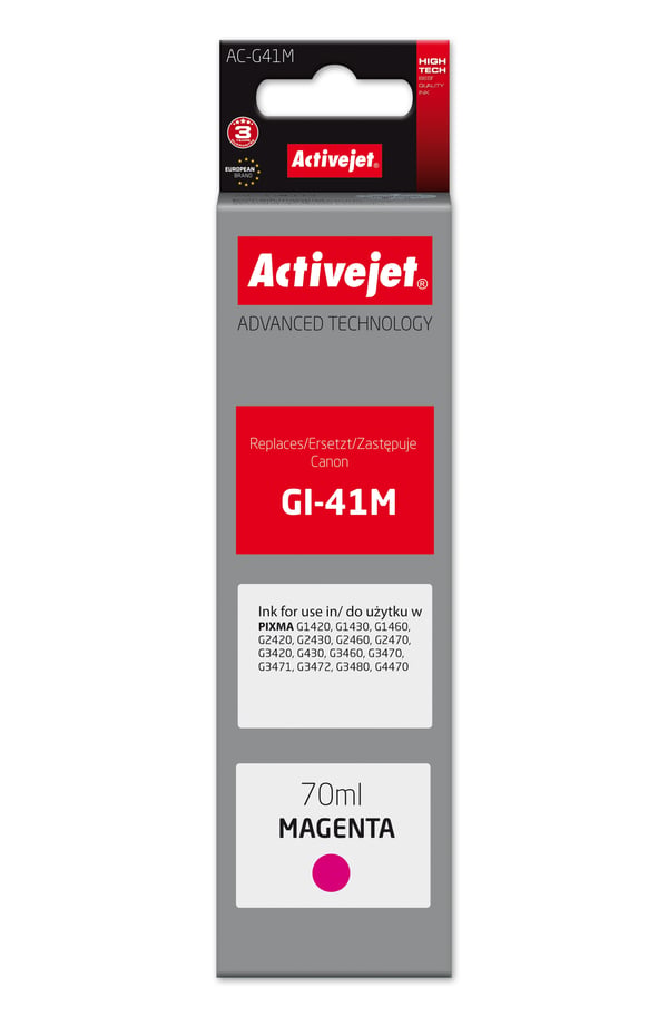 Activejet AC-G41M blækpatron 1 stk Kompatibel Højt (XL) udbytte Lilla