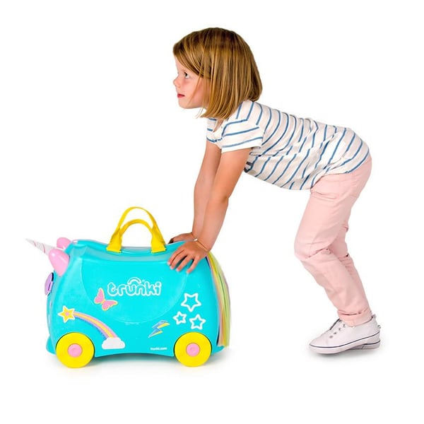 Trunki 1568282711 bagage Resväska Rosa, Turkos, Gul 18 l Plast