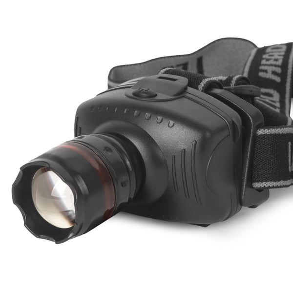 Entac EHL-ZOOM-1W-PL taskulamppu Musta Taskulamppu otsanauhalla LED