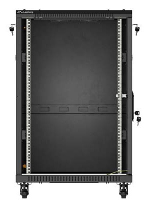 Lanberg FF01-6818-12B stativ 18U Fritstående reol Sort
