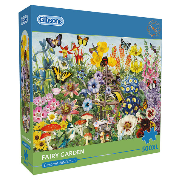 Gibsons Fairy Garden Extra Large Puslespil 500 stk